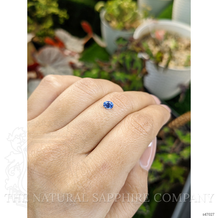 0.43 Ct. Blue Sapphire from Ceylon (Sri Lanka)