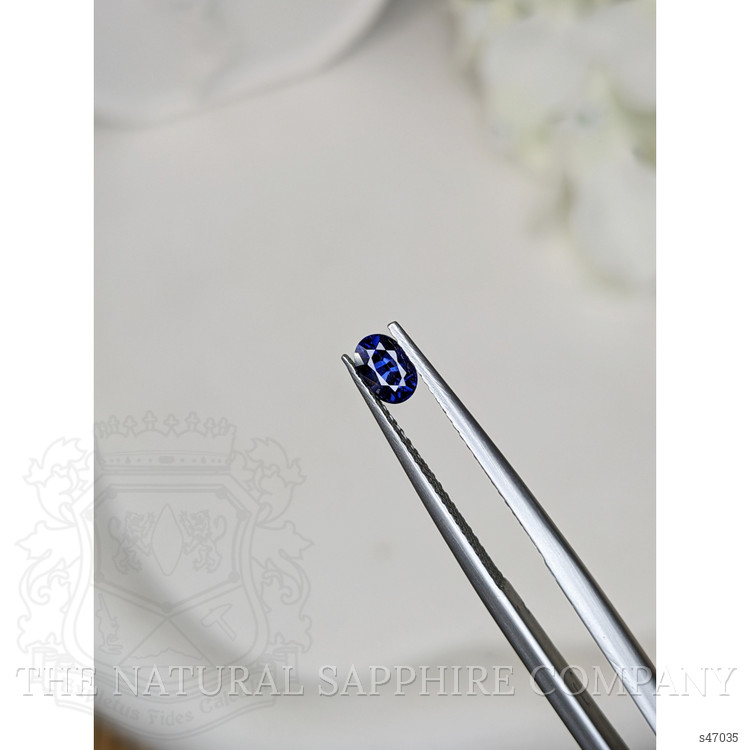 0.56 Ct. Blue Sapphire from Ceylon (Sri Lanka)