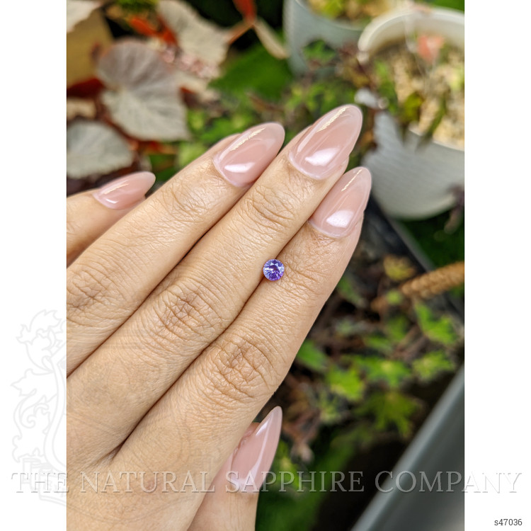 0.38 Ct. Purple Sapphire from Ceylon (Sri Lanka)