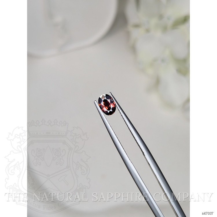 0.64 Ct. Pinkish Brown Sapphire from Ceylon (Sri Lanka)