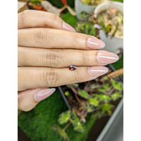 0.64 Ct. Pinkish Brown Sapphire from Ceylon (Sri Lanka) Life Style