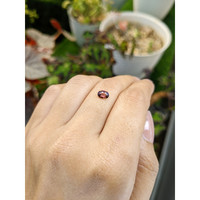 0.64 Ct. Pinkish Brown Sapphire from Ceylon (Sri Lanka) Life Style