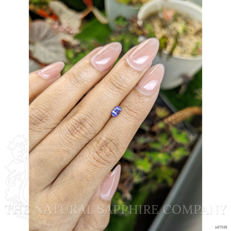 0.34 Ct. Purplish Blue Sapphire from Ceylon (Sri Lanka)