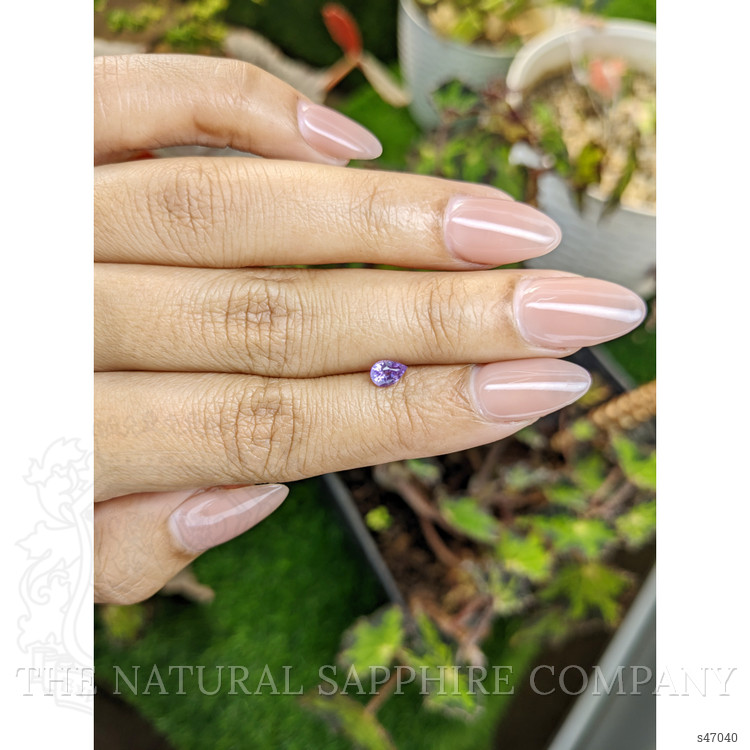 0.43 Ct. Pinkish Purple Sapphire from Ceylon (Sri Lanka)