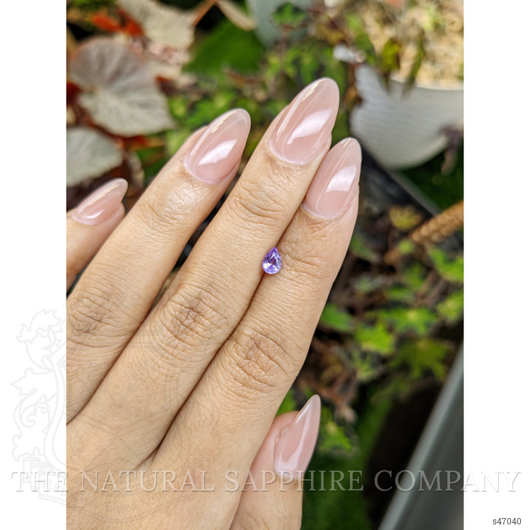 0.43 Ct. Pinkish Purple Sapphire from Ceylon (Sri Lanka)