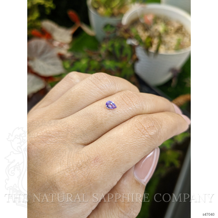 0.43 Ct. Pinkish Purple Sapphire from Ceylon (Sri Lanka)