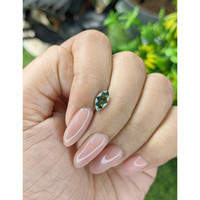 0.93 Ct. Green Sapphire from Madagascar Life Style