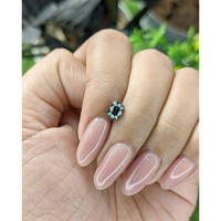 0.95 Ct. Green Sapphire from Madagascar Life Style