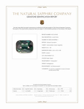 1.00 Ct. Bluish Green Sapphire from Madagascar Scan Report