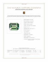 1.02 Ct. Bluish Green Sapphire from Madagascar Scan Report