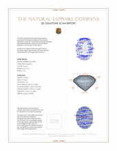 0.25 Ct. Purple Sapphire from Ceylon (Sri Lanka) 3 D Scan Report