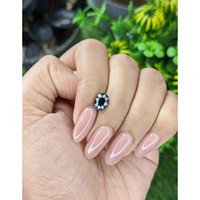 1.60 Ct. Bluish Green Sapphire from Madagascar Life Style
