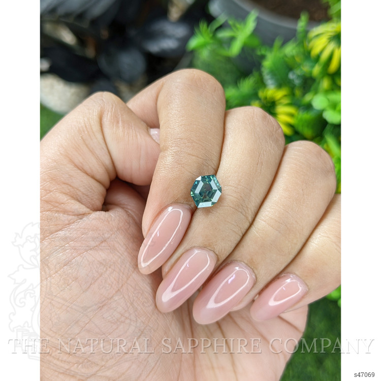 2.03 Ct. Bluish Green Sapphire from Madagascar