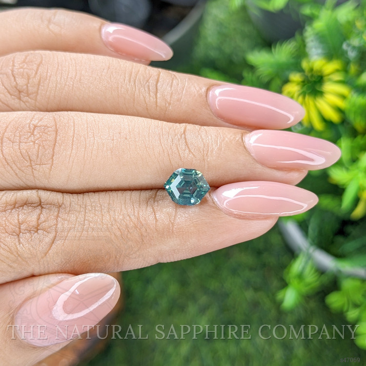 2.03 Ct. Bluish Green Sapphire from Madagascar