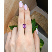 3.59 Ct. Pinkish Purple Sapphire from Madagascar Life Style