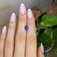 2.27 Ct. Bluish Purple Sapphire from Madagascar Life Style