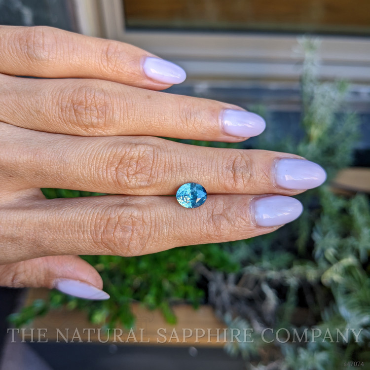 2.62 Ct. Bluish Green Sapphire from Madagascar