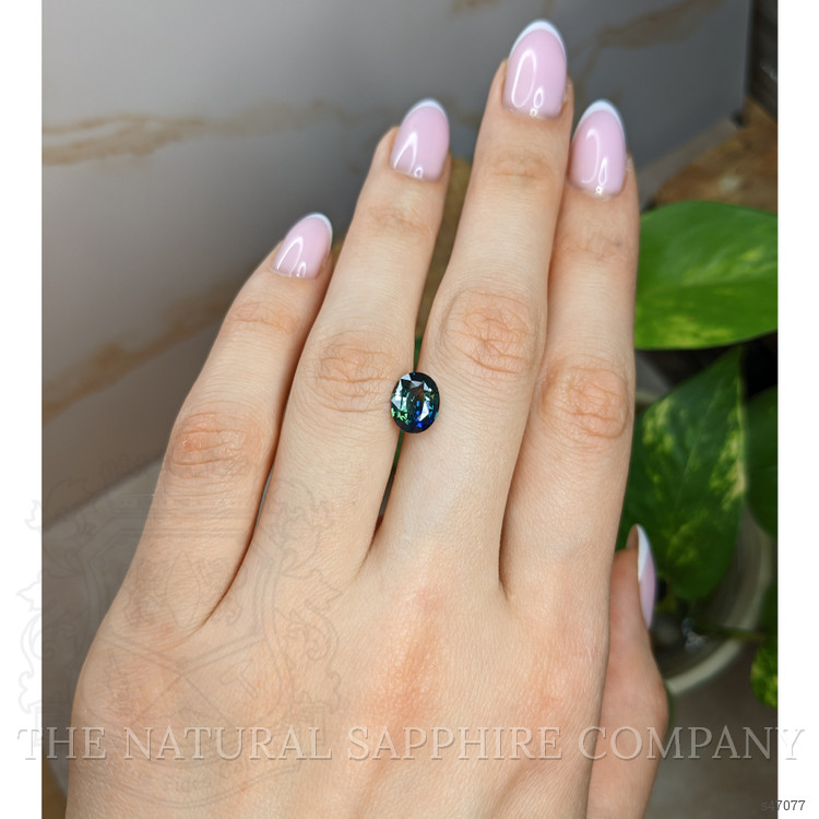 2.16 Ct. Bluish Green Sapphire from Madagascar
