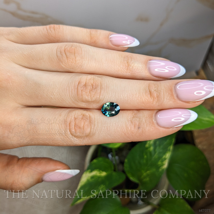 2.16 Ct. Bluish Green Sapphire from Madagascar