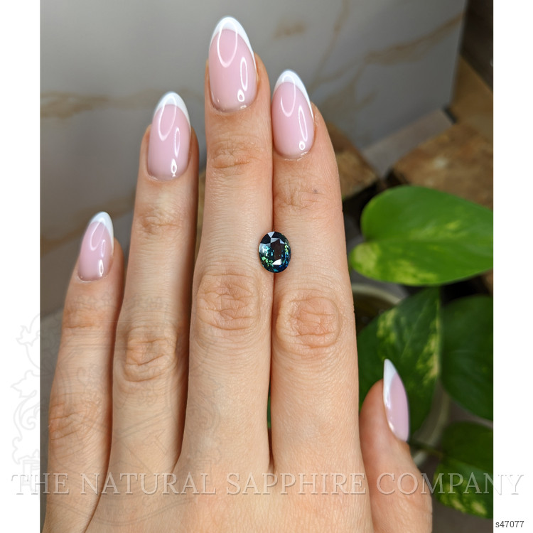 2.16 Ct. Bluish Green Sapphire from Madagascar