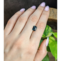 2.53 Ct. Greenish Blue Sapphire from Madagascar Life Style
