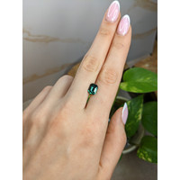 2.38 Ct. Green Sapphire from Madagascar Life Style