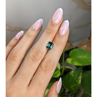 2.38 Ct. Green Sapphire from Madagascar Life Style
