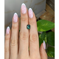 2.38 Ct. Green Sapphire from Madagascar Life Style