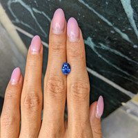 2.64 Ct. Blue Sapphire from Ceylon (Sri Lanka) Life Style