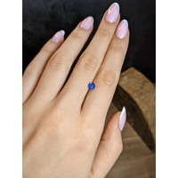 0.69 Ct. Purplish Blue Sapphire from Ceylon (Sri Lanka) Life Style