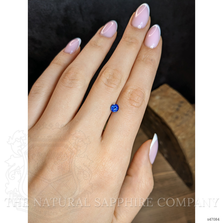 0.69 Ct. Purplish Blue Sapphire from Ceylon (Sri Lanka)