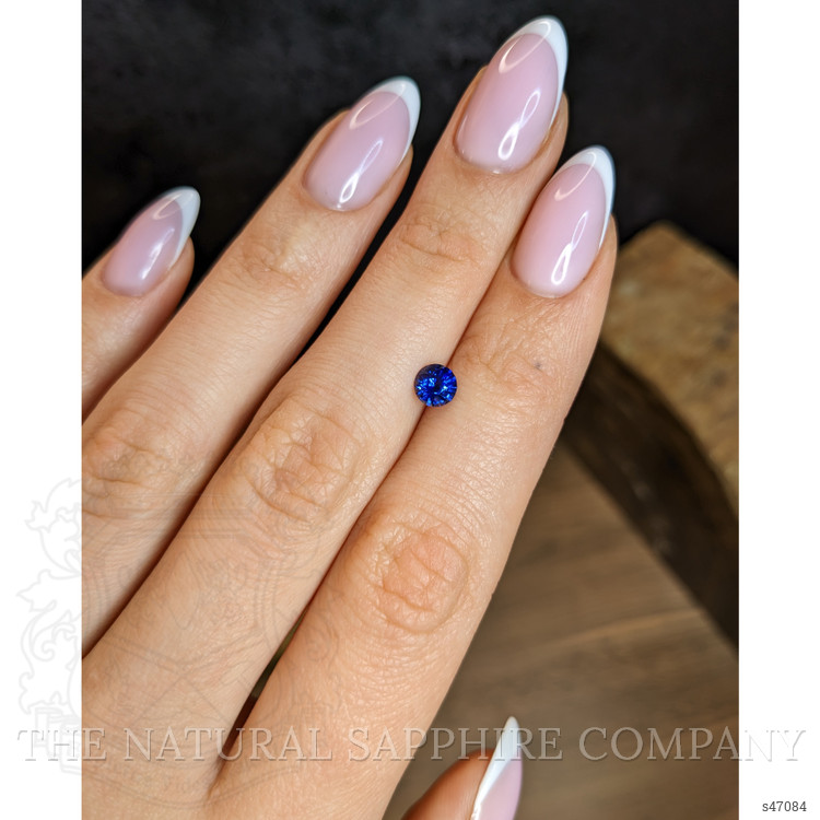 0.69 Ct. Purplish Blue Sapphire from Ceylon (Sri Lanka)