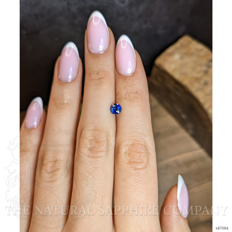 0.69 Ct. Purplish Blue Sapphire from Ceylon (Sri Lanka)