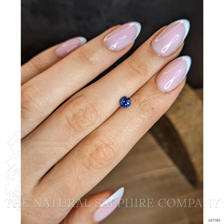 0.68 Ct. Blue Sapphire from Ceylon (Sri Lanka)