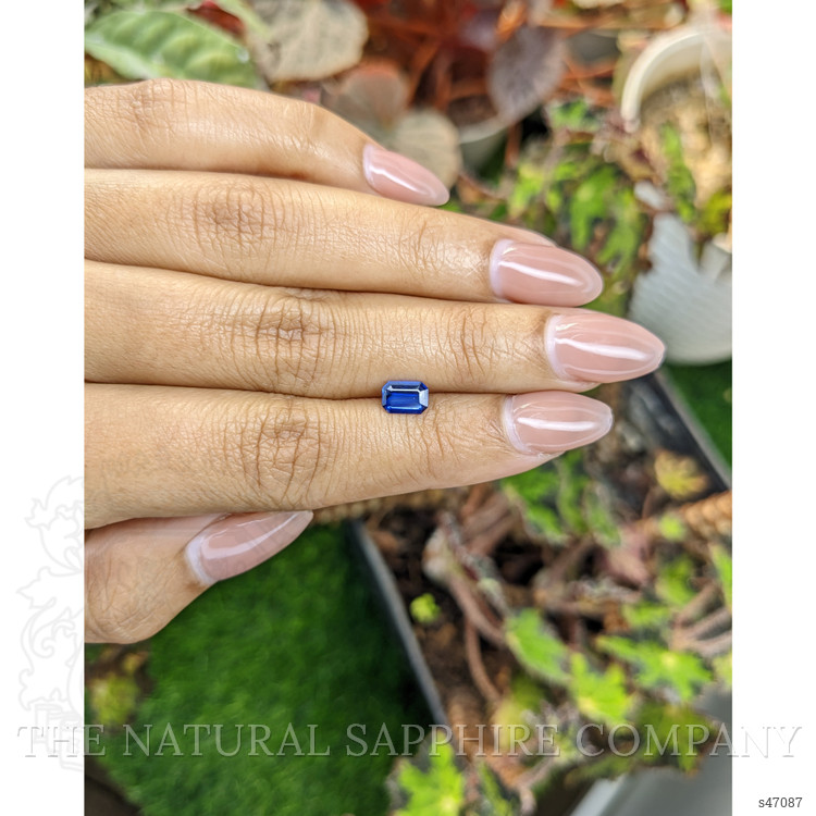 0.72 Ct. Blue Sapphire from Ceylon (Sri Lanka)