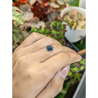 2.32 Ct. Greenish Blue Sapphire from Ceylon (Sri Lanka) Life Style