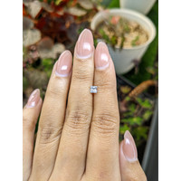 0.48 Ct. White Sapphire from Ceylon (Sri Lanka) Life Style