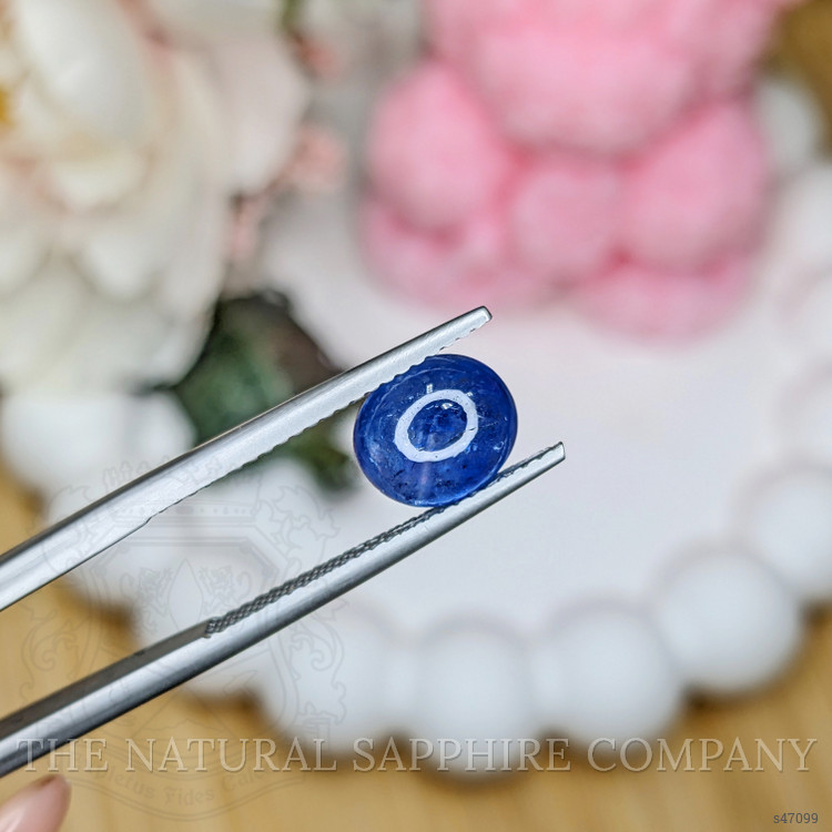 2.57 Ct. Blue Cabochon Sapphire from Ceylon (Sri Lanka)
