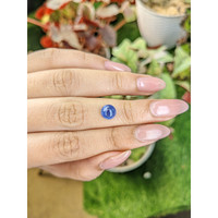 2.08 Ct. Blue Cabochon Sapphire from Ceylon (Sri Lanka) Life Style