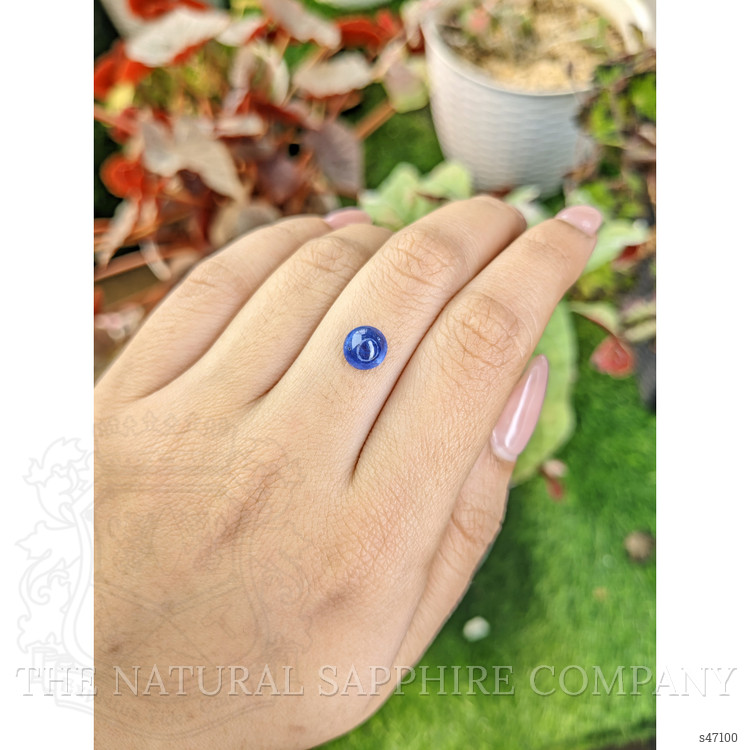 2.08 Ct. Blue Cabochon Sapphire from Ceylon (Sri Lanka)