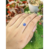 1.93 Ct. Blue Cabochon Sapphire from Ceylon (Sri Lanka) Life Style