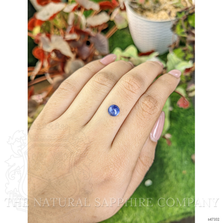 1.46 Ct. Blue Cabochon Sapphire from Ceylon (Sri Lanka)