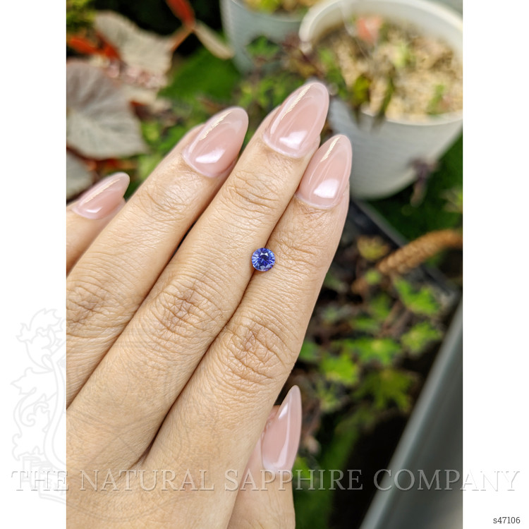 0.54 Ct. Purplish Blue Sapphire from Ceylon (Sri Lanka)
