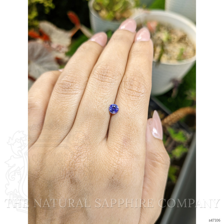 0.54 Ct. Purplish Blue Sapphire from Ceylon (Sri Lanka)