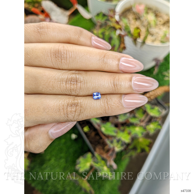 0.52 Ct. Blue Sapphire from Ceylon (Sri Lanka)
