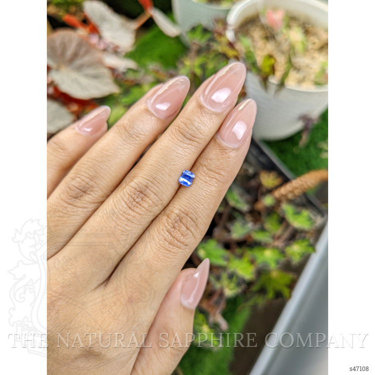 0.52 Ct. Blue Sapphire from Ceylon (Sri Lanka)