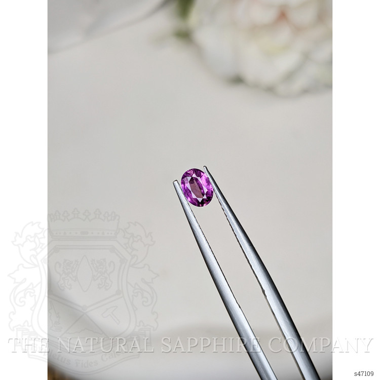 0.40 Ct. Pinkish Purple Sapphire from Ceylon (Sri Lanka)