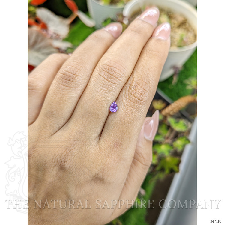 0.40 Ct. Pinkish Purple Sapphire from Ceylon (Sri Lanka)