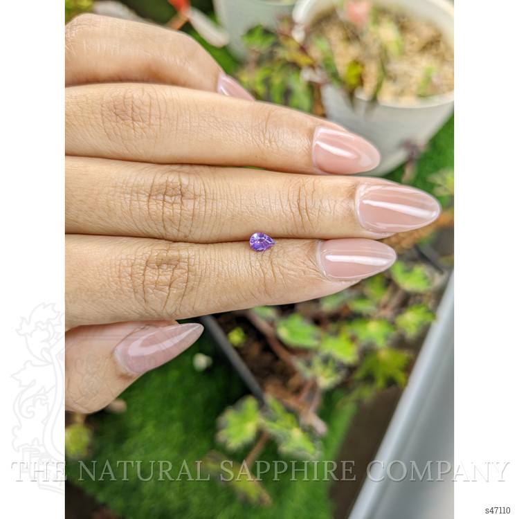 0.40 Ct. Pinkish Purple Sapphire from Ceylon (Sri Lanka)