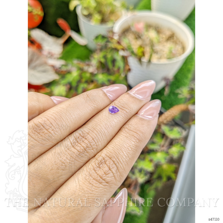 0.40 Ct. Pinkish Purple Sapphire from Ceylon (Sri Lanka)